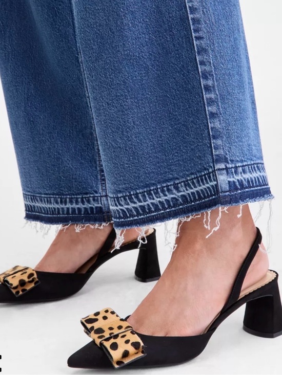 ON 34th Shoes - On 34th women’s black heels with animal print bow